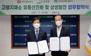 호반그룹, 강원도와 ‘고랭지채소 유통선진화’ 업무협약