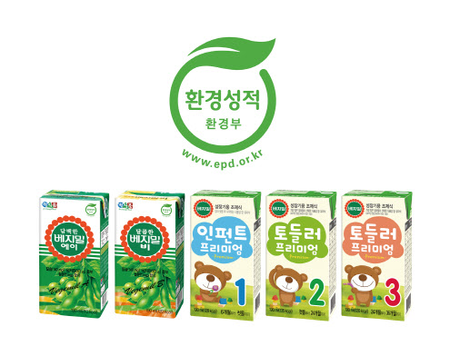 정식품 베지밀, 환경부 '환경성적표지' 인증 획득