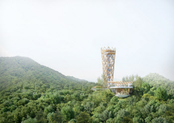 대전 보문산에 높이 48.5m 목조 전망대 들어선다