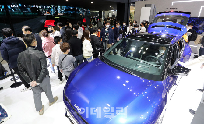 [포토]관람객 발길 사로잡는 '2021 서울모빌리티쇼'