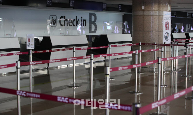 [포토]코로나19로 여행객 없는 김포공항 국제선