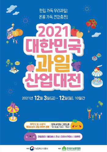 2021 대한민국 과일산업대전, 오늘부터 온라인 개최