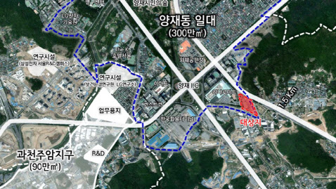 양재동 양곡도매시장 부지에 ‘R&D캠퍼스’ 조성