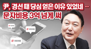 문자에 3억원 쓴 윤석열, 여론조사에 3억원 쓴 이재명