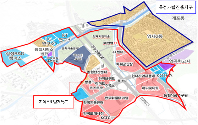 서초구 양재 ‘AI산업 혁신거점’ 재탄생…서울시, 특구·지구지정 추진