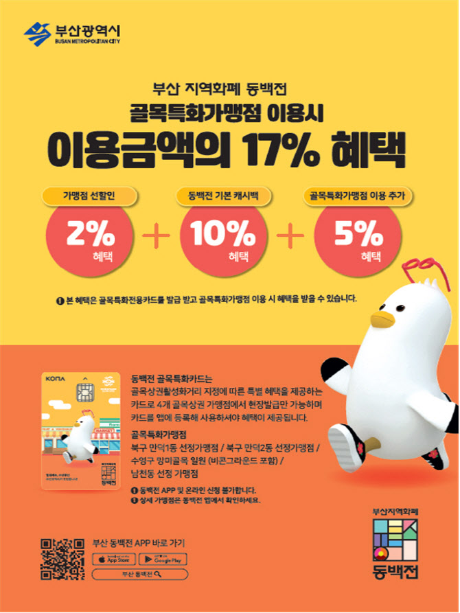 부산시, 내달 공공 배달앱 ‘동백통’ 출시