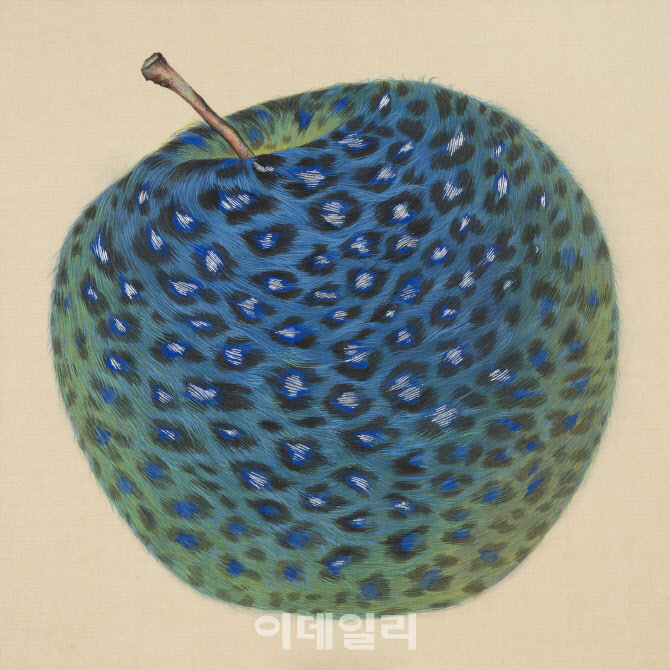 [e갤러리] 호랑이털 보송한 사과…정해진 '레오파드 애플 골드'