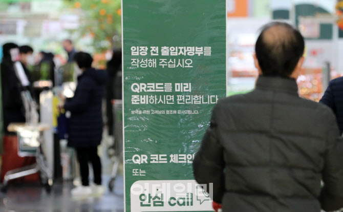 [포토]서울 마트·백화점 등 방역패스 '효력정지'…예외지역 반발