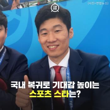  국내복귀로 기대감 높인 스포츠 스타는?