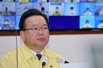 김부겸 "6인·9시제한 2주 연장…50대도 먹는 치료제 처방"(상보)