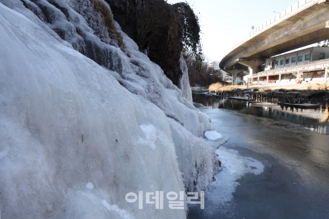 [포토]입춘 지나도 굳건한 얼음