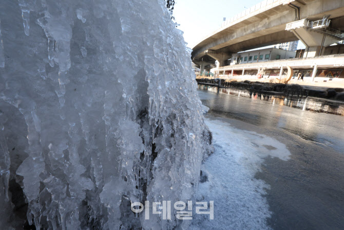 [포토]입춘 지나도 녹을 생각 없는 얼음