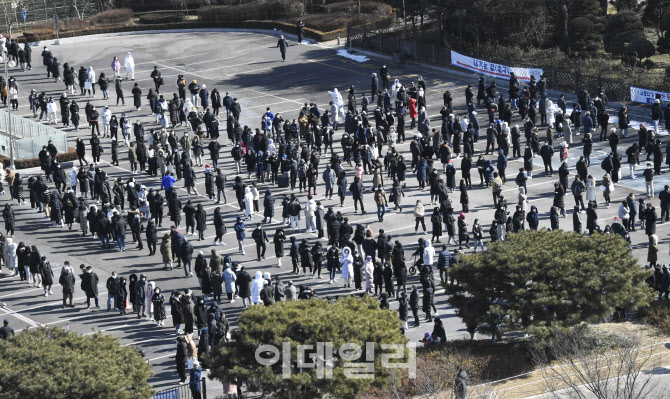 [속보]3만 5286명, '주말 효과' 급증세 주춤…재택 '한계치' 육박