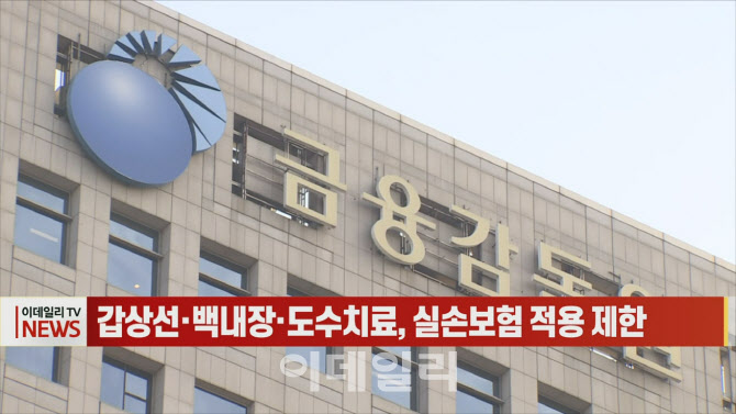 (영상)갑상선·백내장·도수치료, 실손보험 적용 제한