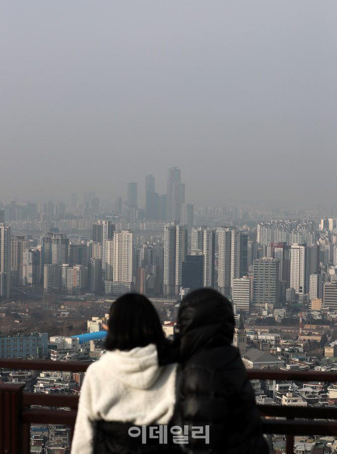 [포토]초미세먼지 덮친 일요일