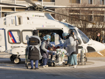 아주대학교병원 닥터헬기, 중증응급환자도 이송한다