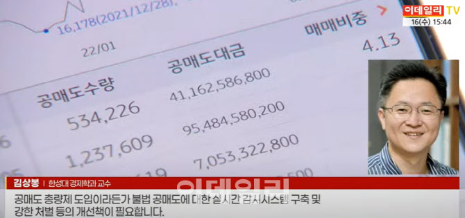 (영상)선진지수 편입시 4500선 간다는데...공매도 개선 방향은