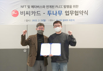 “상품구매하면 NFT로 발행” BC카드, 두나무 PLCC 출시