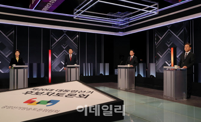 [포토]마지막 TV 토론 준비하는 대선후보들