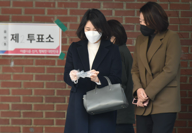[포토] 투표 마친 김혜경 씨