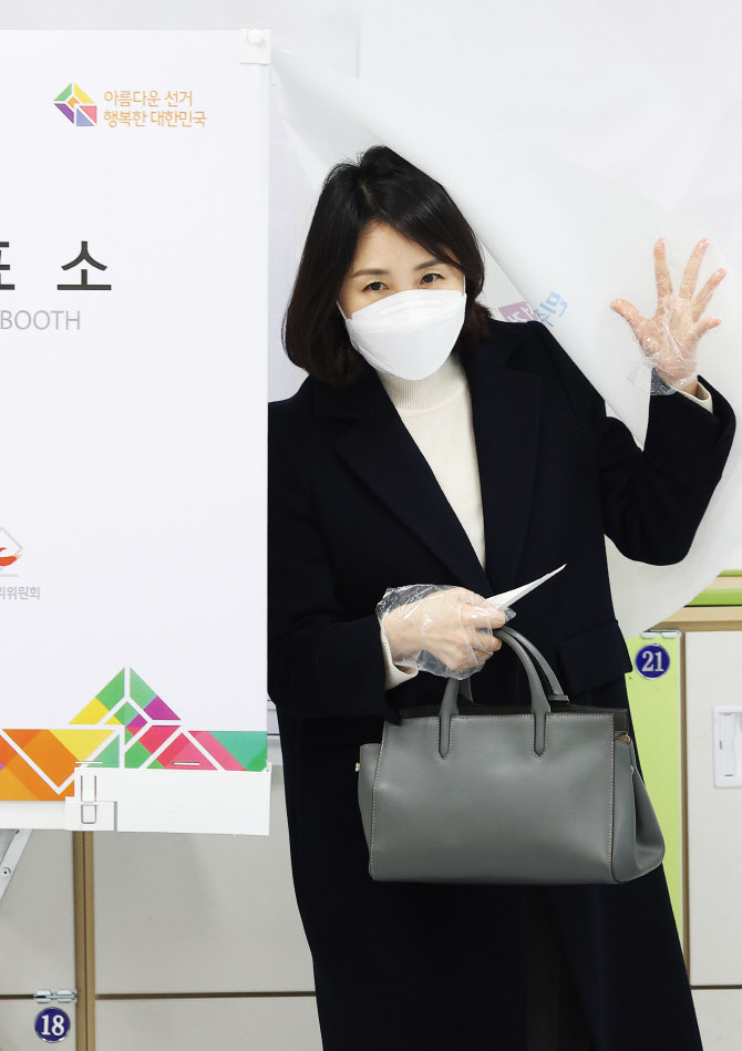 [포토] 투표하는 김혜경 씨