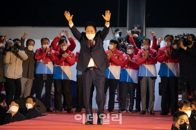 [포토]윤석열 당선, 여소야대 정국 열렸다