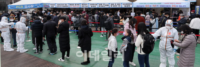 [포토]신규 확진 36만 2,338명…위중증 '이틀째 최다'