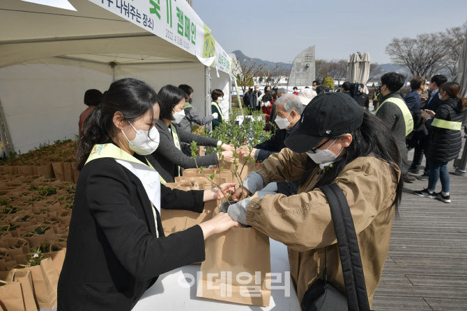 [포토] 식목일 내 나무 갖기 행사