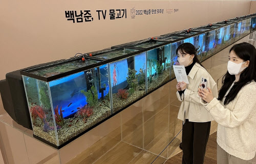 갤러리아百, 비디오 아티스트 거장 백남준 ‘TV물고기’ 전시
