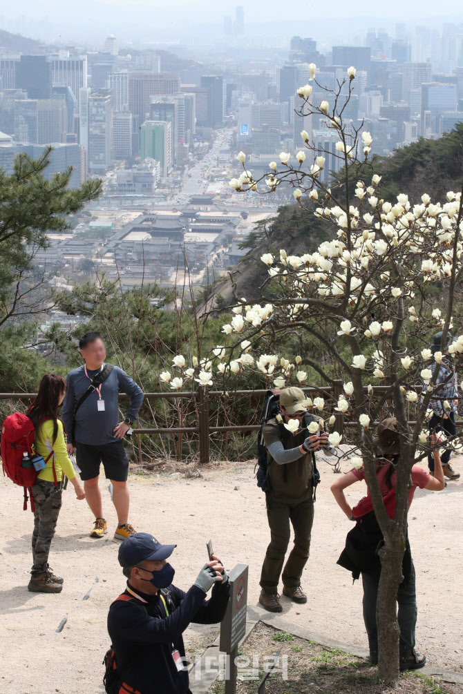 [포토]북악산, 시민들의 쉼터