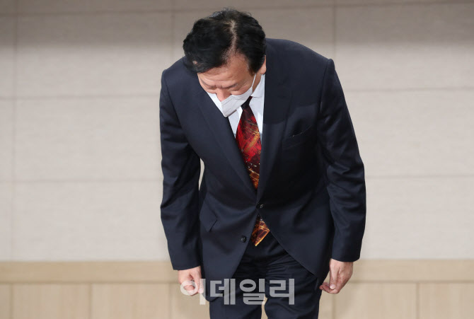 [포토]'아빠 찬스 논란' 정호영, '자녀 문제 부당행위 없었다'