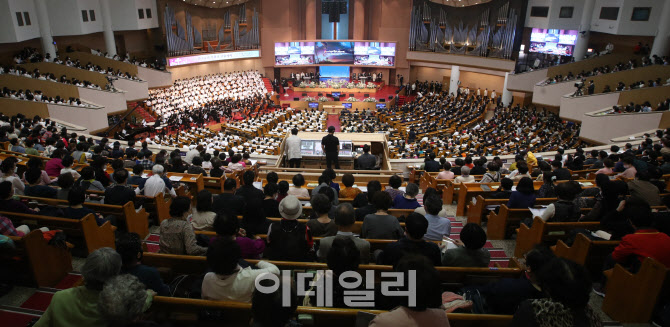 [포토]'한국교회 부활절 연합예배' 열려