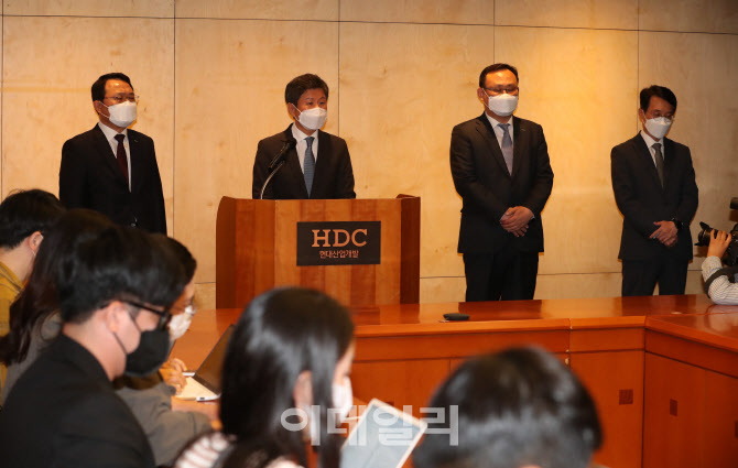 [포토]'화정동 아이파크 사고수습 추가 대책 발표하는 정몽규 회장'