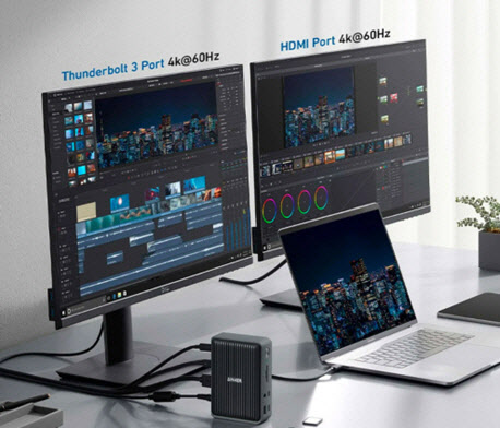 앤커, 올인원멀티허브 '썬더볼트3 독 13 in 1 도킹스테이션' 선봬