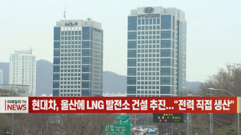 (영상)현대차, 울산에 LNG 발전소 건설 추진..."전력 직접 생산"