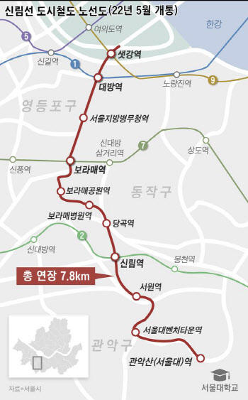 여의도∼서울대 16분 신림선 개통식…내일 첫차 운행