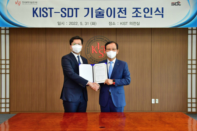 SDT, KIST서 양자암호통신장치 기술 이전받아