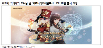 넷마블, 신작 줄며 노후화…2Q 부진 우려에 목표가 20%↓-NH