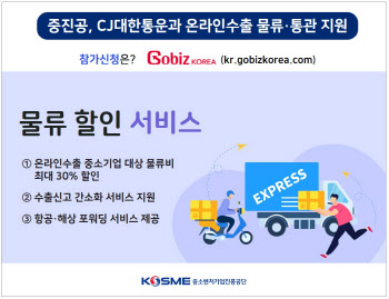 중진공, CJ대한통운과 온라인수출 물류·통관 지원