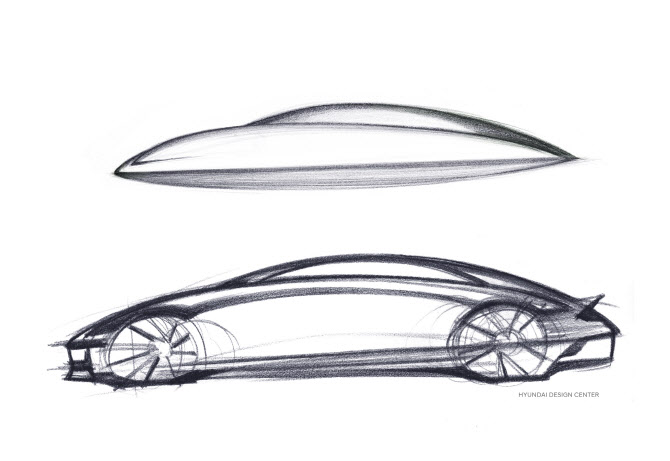 `유선형 디자인 눈길` 현대차, ‘아이오닉 6’ 스케치 공개