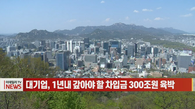 (영상)대기업, 1년내 갚아야 할 차입금 300조원 육박