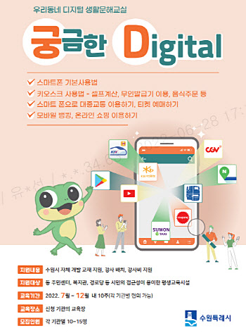 디지털 소외계층 없앤다...수원시 생활문해교실 운영