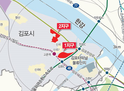 김포 고촌 복합개발 차질…꽉 묶인 그린벨트
