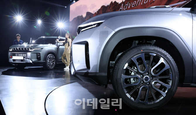[포토]쌍용자동차, 무쏘 디자인 녹인 '토레스' 공식 출시…2740만원부터