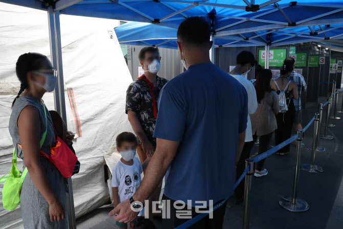 [포토]주말에도 확진자 2만명대, 재확산세 조짐