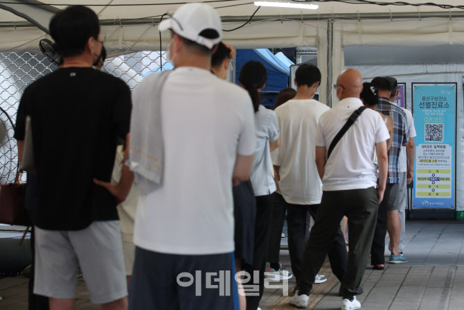 [포토]재확산 조짐 보이는 코로나19