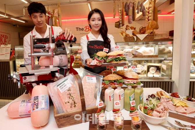 [포토]신세계푸드, 식물성 정육 맛보고 가세요