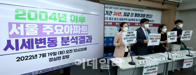 [포토]경실련, 서울 주요 아파트 시세변동 분석 발표