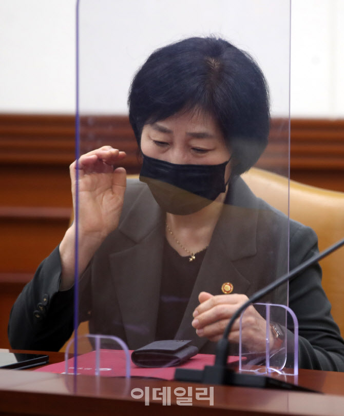 [포토] 국정현안점검회의 참석한 한화진 장관