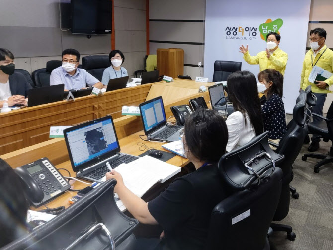 휴가 반납하고 수해현장 뛰어든 주광덕 남양주시장 "시민안전이 최우선"